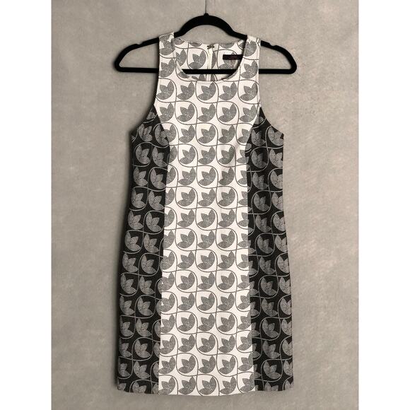 Trina Turk Women's Size 4 Sleeveless Tulip Print Sheath Dress Black and White - Picture 1 of 6